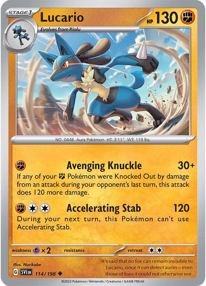 Lucario (114/198) [Scarlet &amp; Purple: Base Set] 