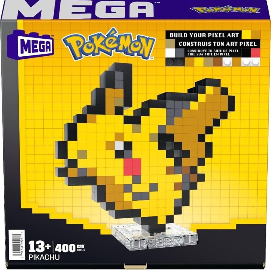 MEGA Pokémon - Pixel Art (Pikachu)