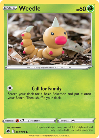 Weedle (002/073) [Sword &amp; Shield: Champion's Path] 