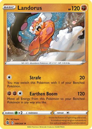 Landorus (148/264) (Cosmos Holo) [Sword &amp; Shield: Fusion Strike] 