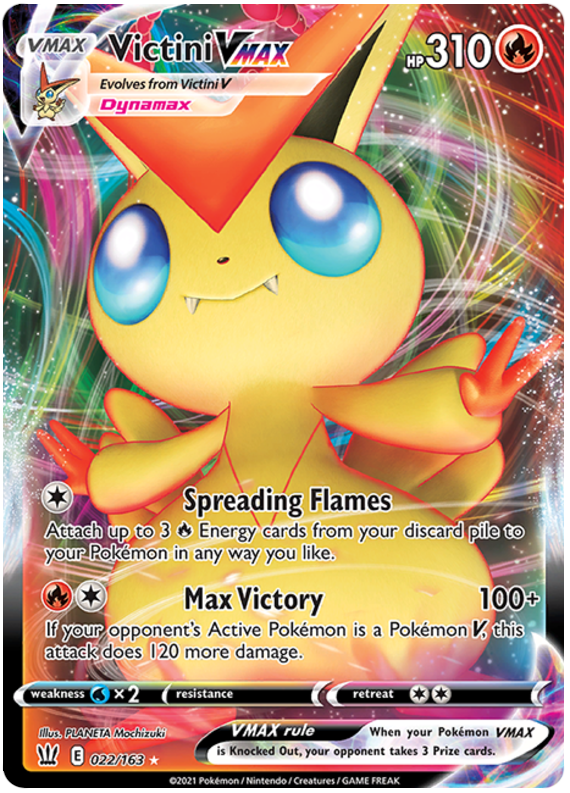 Victini VMAX (022/163) [Sword &amp; Shield: Battle Styles] 