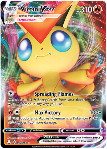 Victini VMAX (022/163) [Sword &amp; Shield: Battle Styles] 