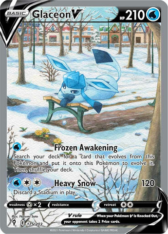 Glaceon V (175/203) [Sword &amp; Shield: Evolving Skies] 