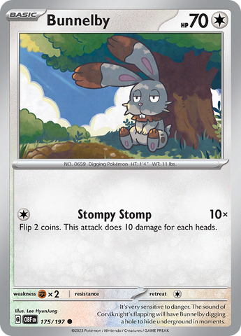 Bunnelby (175/197) [Scarlet &amp; Violet: Obsidian Flames] 