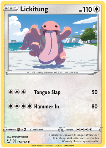 Lickitung (113/163) [Sword &amp; Shield: Battle Styles] 