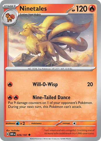 Ninetales (029/197) [Scarlet &amp; Violet: Obsidian Flames] 