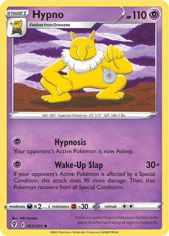 Hypno (062/203) [Sword &amp; Shield: Evolving Skies] 