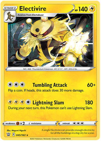 Electivire (045/163) [Sword &amp; Shield: Battle Styles] 