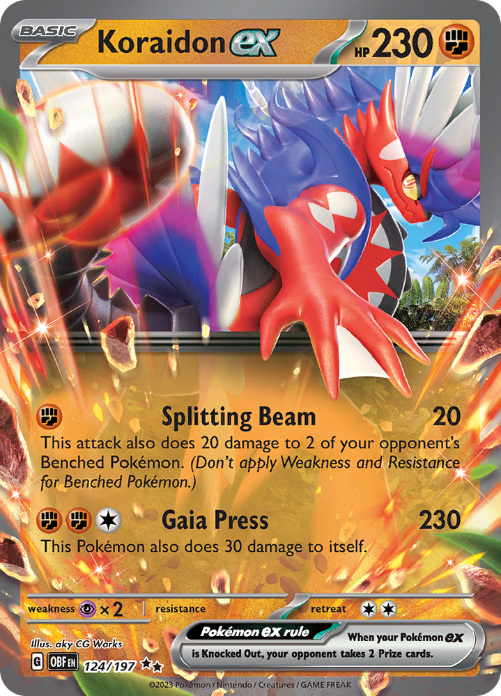 Koraidon ex (124/197) [Scarlet &amp; Violet: Obsidian Flames] 