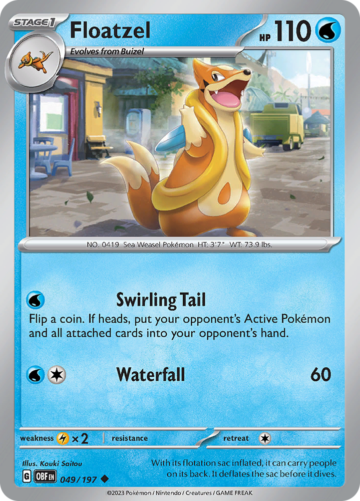 Floatzel (049/197) [Scarlet &amp; Violet: Obsidian Flames] 