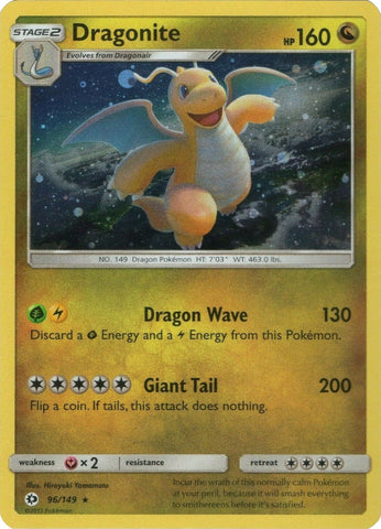Dragonite (96/149) (Cosmos Holo) [Sun &amp; Moon: Base Set] 
