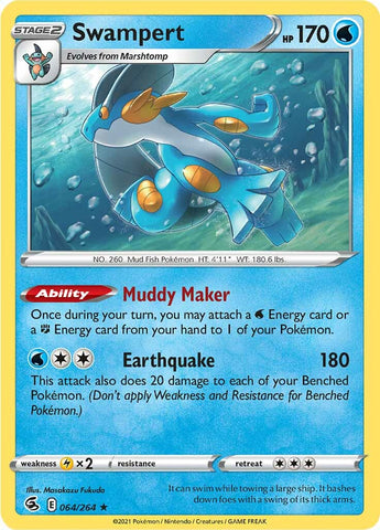 Swampert (064/264) [Sword &amp; Shield: Fusion Strike] 