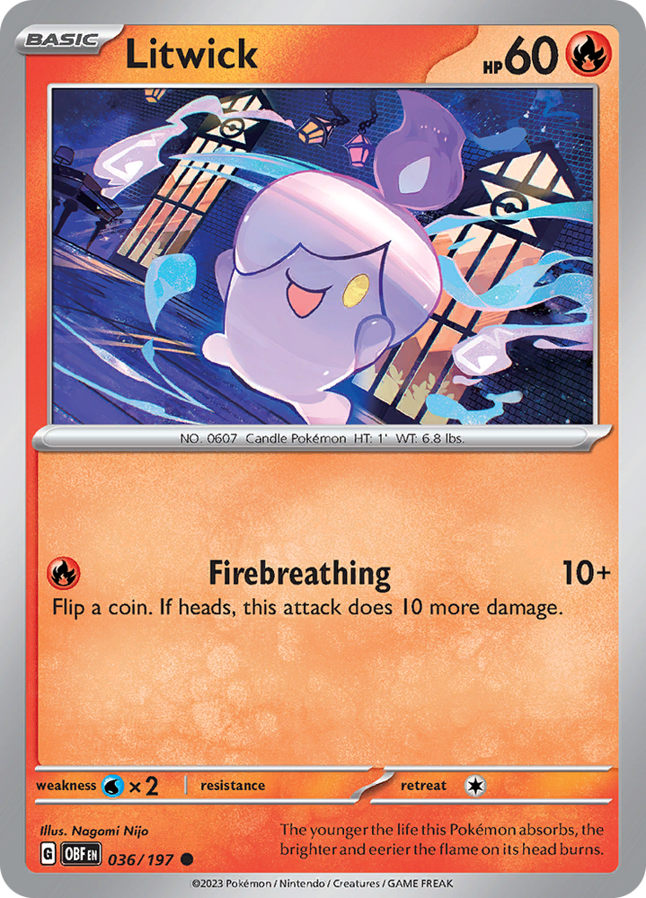 Litwick (036/197) [Scarlet &amp; Violet: Obsidian Flames] 