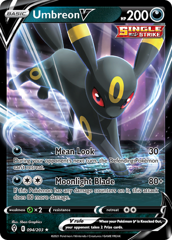 Umbreon V (094/203) (Intro Deck) [Sword &amp; Shield: Evolving Skies] 