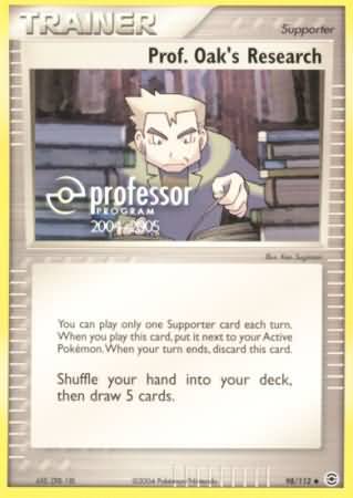 Prof. Oaks Research (98/112) (2004 2005) [Professor Program Promos] 