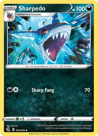 Sharpedo (163/264) [Sword &amp; Shield: Fusion Strike] 