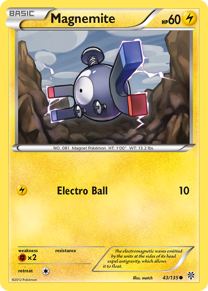 Magnemite (43/135) [Black &amp; White: Plasma Storm] 