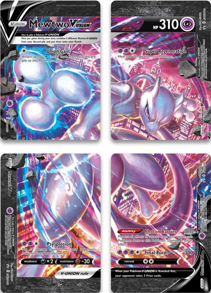 Mewtwo V-Union (Set of 4) [Sword &amp; Shield: Black Star Promos] 