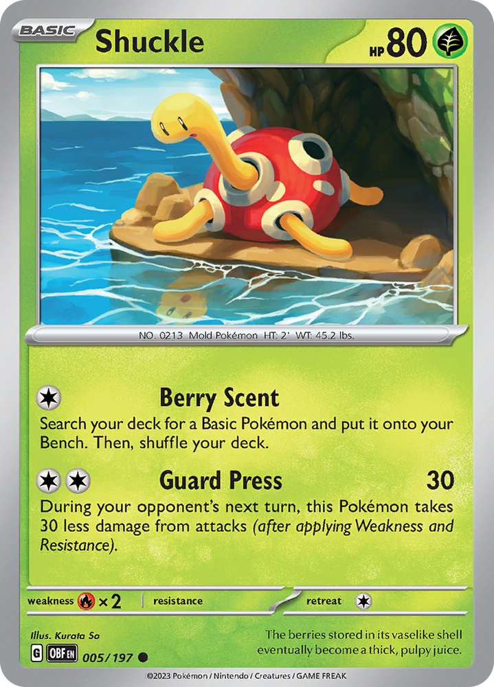 Shuckle (005/197) [Scarlet &amp; Violet: Obsidian Flames] 