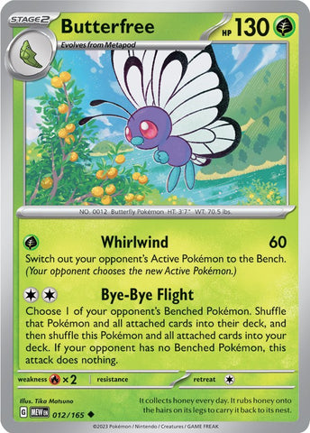 Butterfree (012/165) [Scarlet &amp; Purple: 151] 