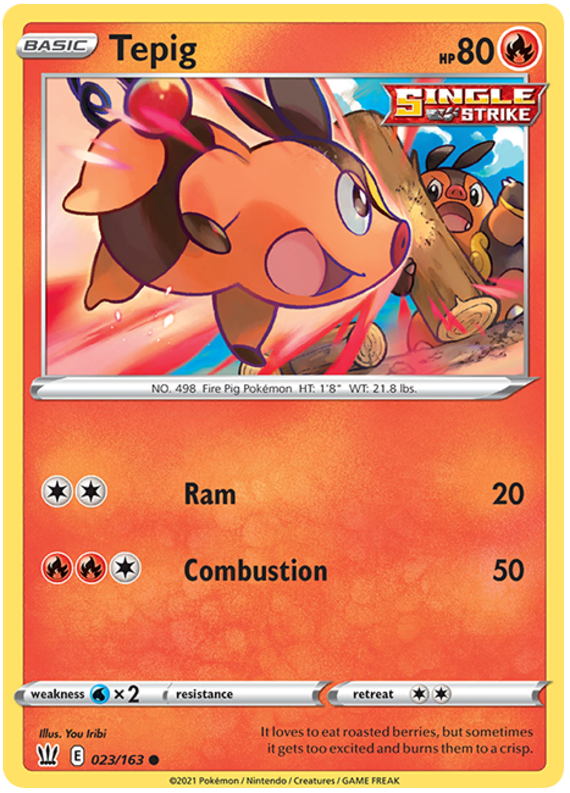 Tepig (023/163) [Sword &amp; Shield: Battle Styles] 