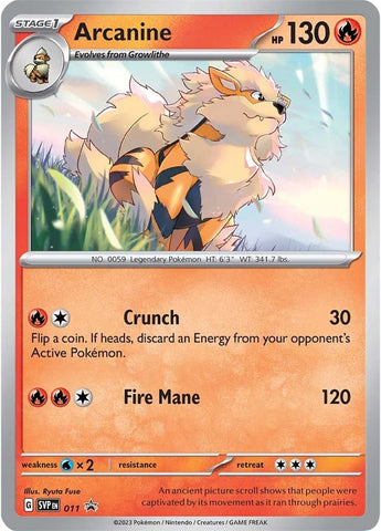 Arcanine (011) [Scarlet &amp; Violet: Black Star Promos] 