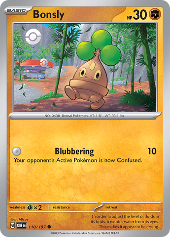 Bonsly (110/197) [Scarlet &amp; Violet: Obsidian Flames] 