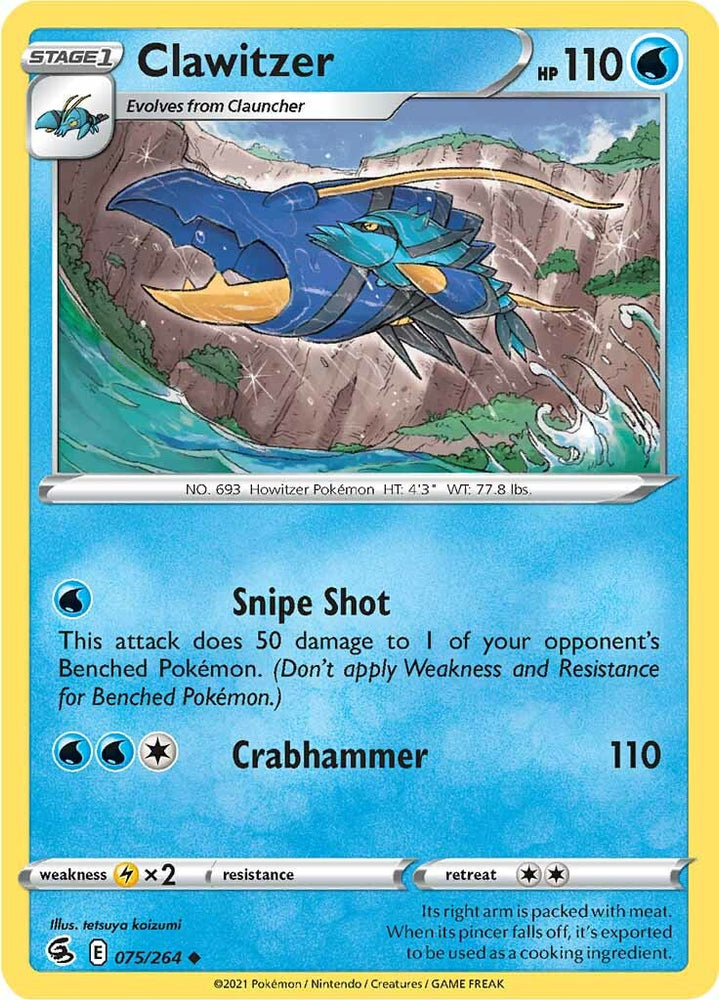 Clawitzer (075/264) [Sword &amp; Shield: Fusion Strike] 