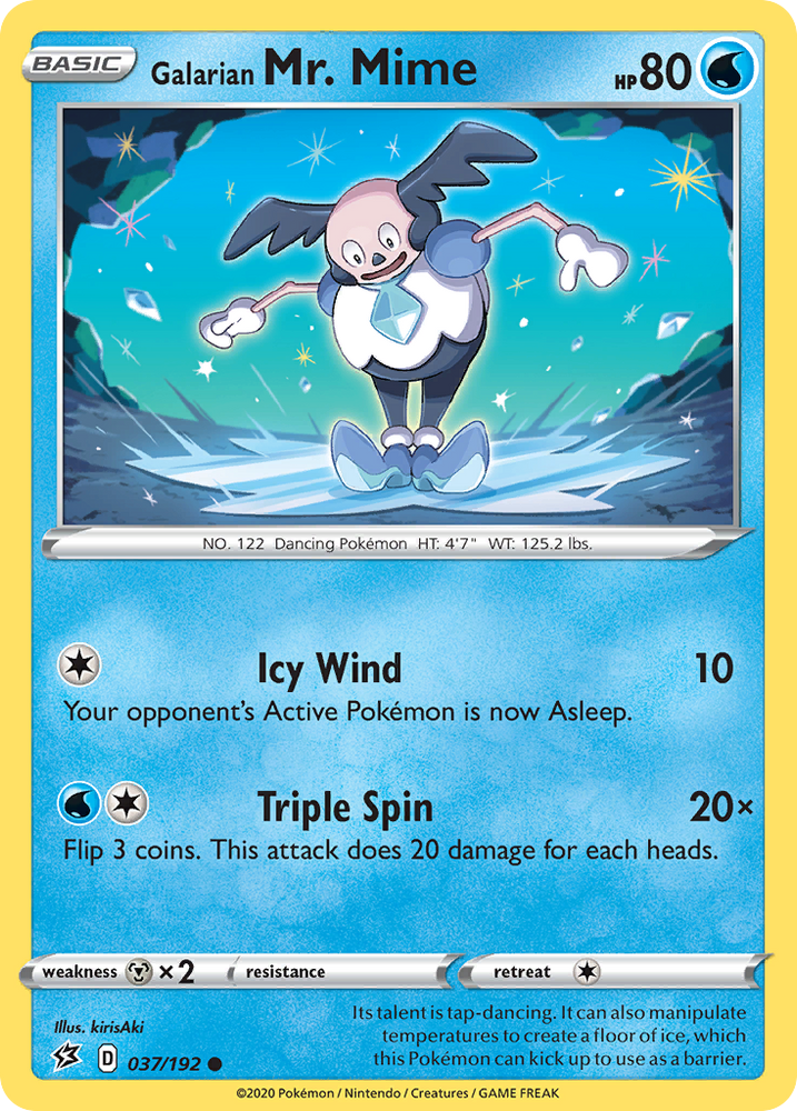 Galarian Mr. Mime (037/192) [Sword &amp; Shield: Rebel Clash] 