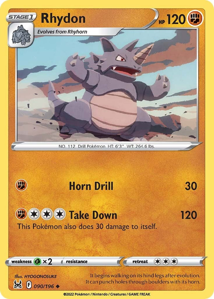 Rhydon (090/196) [Sword &amp; Shield: Lost Origin] 