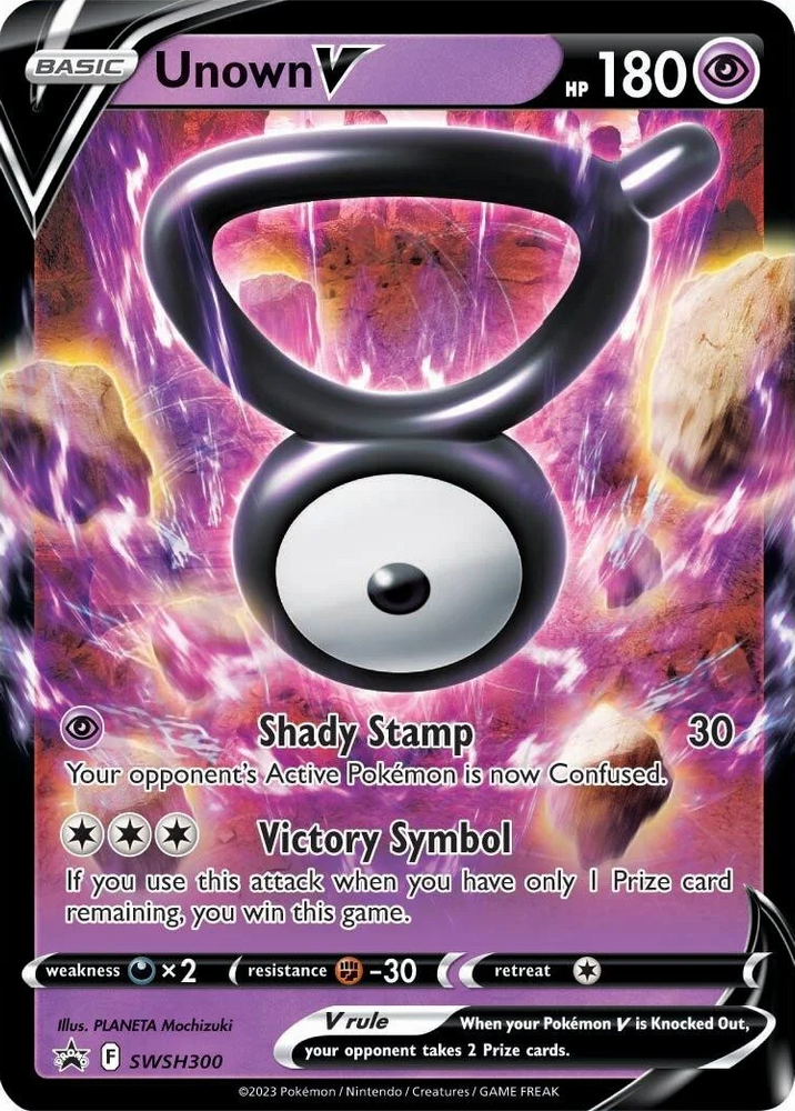 Unown V (SWSH300) [Sword &amp; Shield: Black Star Promos] 