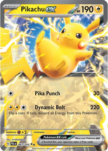 Pikachu ex (063/193) [Scarlet &amp; Violet: Paldea Evolved] 