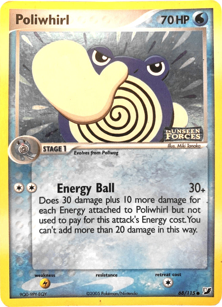 Poliwhirl (68/115) (Stamped) [EX: Unseen Forces]