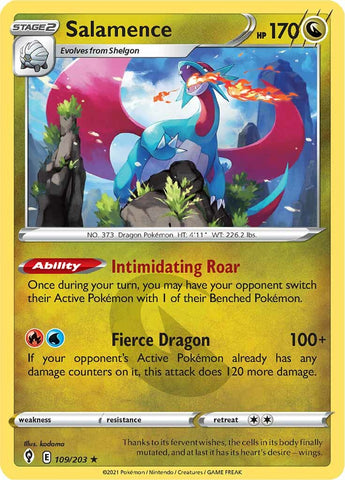 Salamence (109/203) [Sword &amp; Shield: Evolving Skies] 