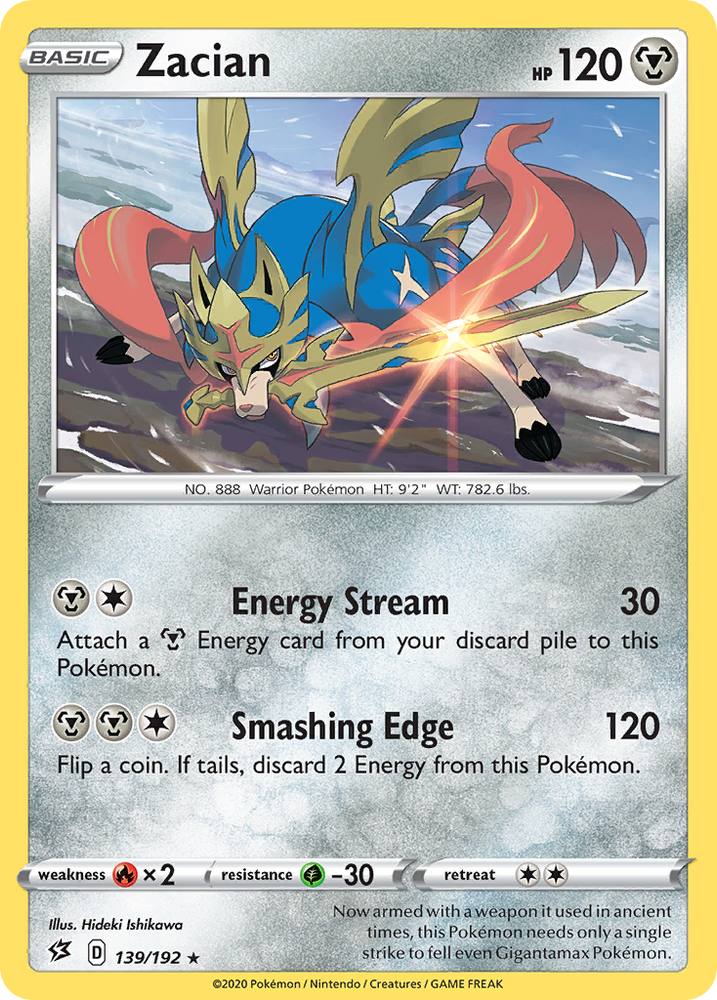 Zacian (139/192) [Sword &amp; Shield: Rebel Clash] 