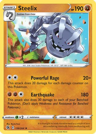 Steelix (139/264) (Theme Deck Exclusive) [Sword &amp; Shield: Fusion Strike] 