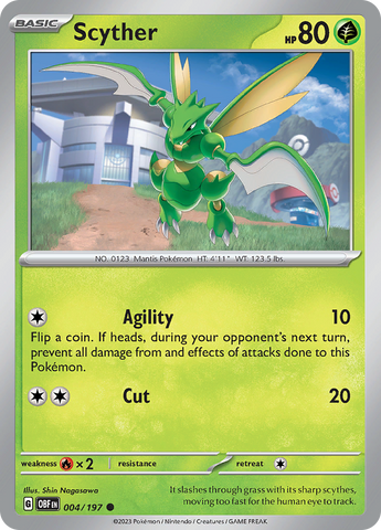 Scyther (004/197) [Scarlet &amp; Violet: Obsidian Flames] 