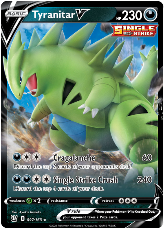 Tyranitar V (097/163) [Sword &amp; Shield: Battle Styles] 