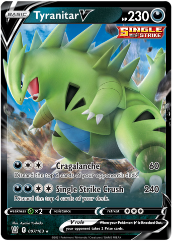 Tyranitar V (097/163) [Sword &amp; Shield: Battle Styles] 