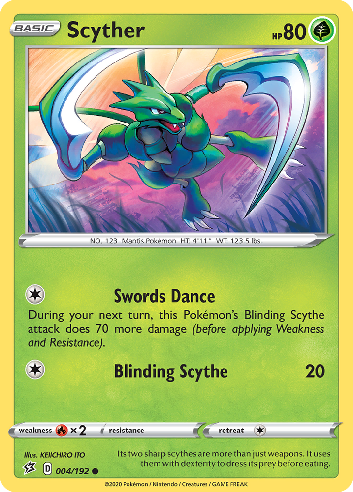 Scyther (004/192) [Sword &amp; Shield: Rebel Clash] 