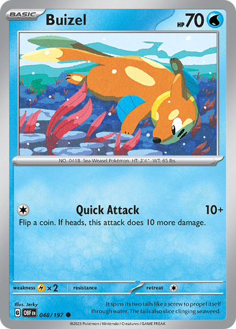 Buizel (048/197) [Scarlet &amp; Violet: Obsidian Flames] 