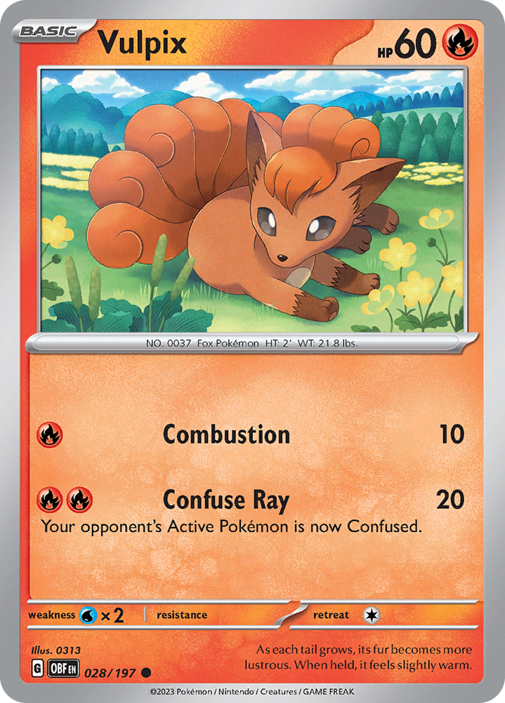 Vulpix (028/197) [Scarlet &amp; Violet: Obsidian Flames] 