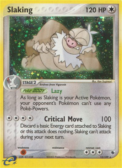 Slaking (12/109) [EX: Ruby &amp; Sapphire] 