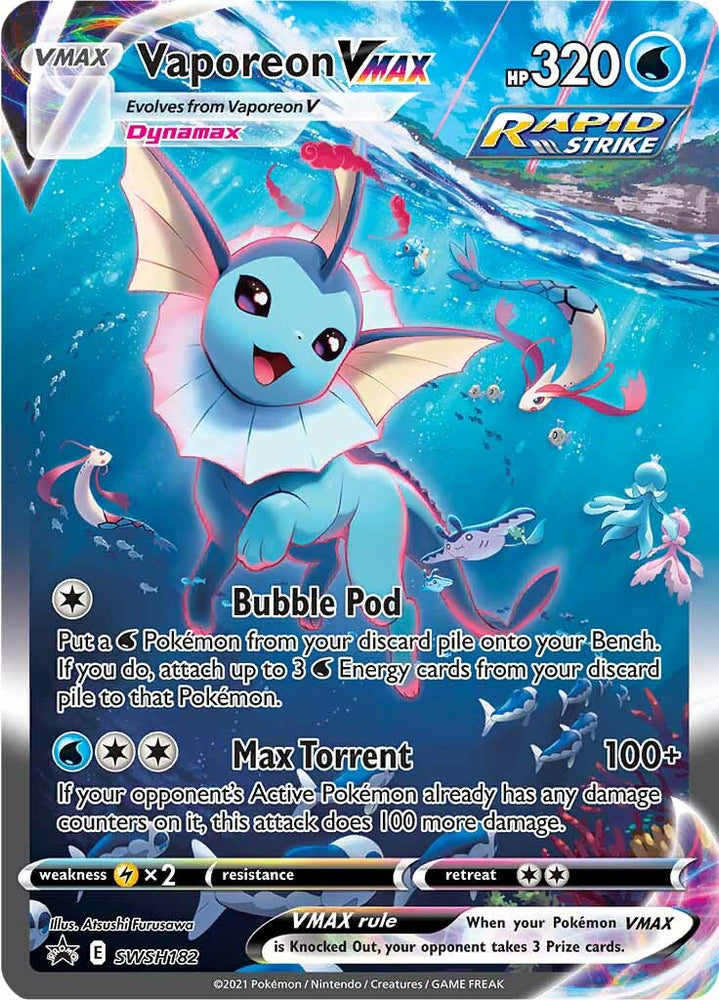 Vaporeon VMAX (SWSH182) [Sword &amp; Shield: Black Star Promos] 