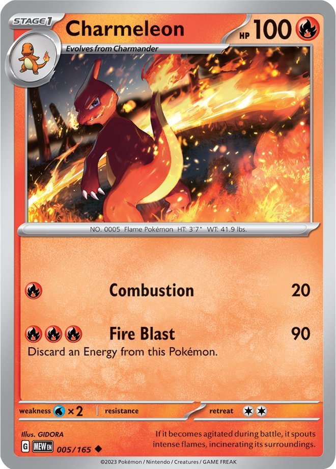 Charmeleon (005/165) [Scarlet &amp; Purple: 151] 