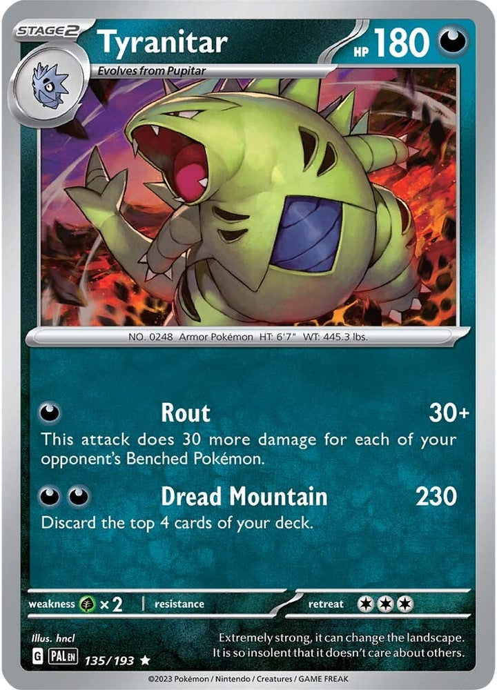 Tyranitar (135/193) [Scarlet &amp; Violet: Paldea Evolved] 