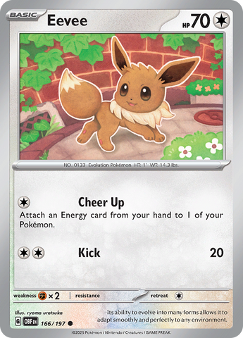 Eevee (166/197) [Scarlet &amp; Violet: Obsidian Flames] 