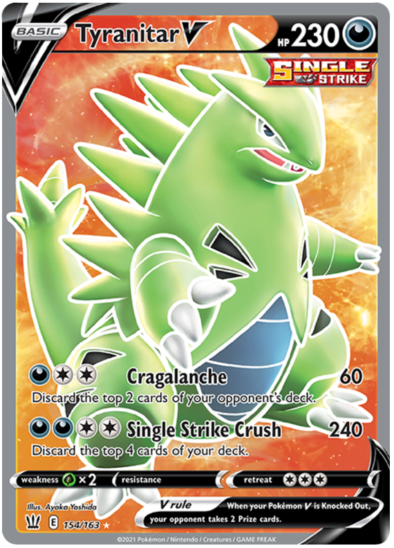 Tyranitar V (154/163) [Sword &amp; Shield: Battle Styles] 