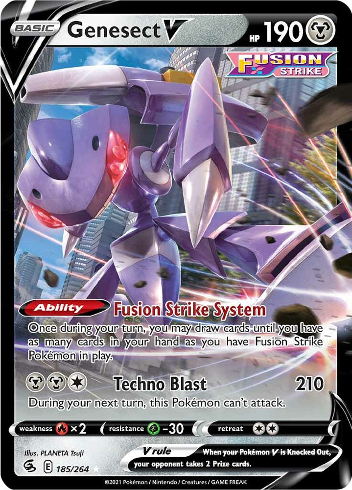 Genesect V (185/264) [Sword &amp; Shield: Fusion Strike] 