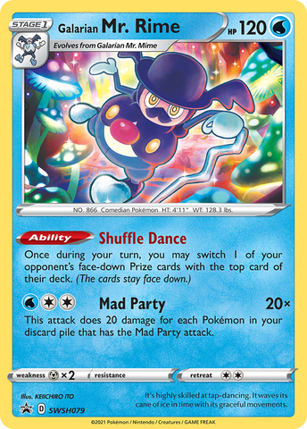 Galarian Mr. Rime (SWSH079) [Sword &amp; Shield: Black Star Promos] 